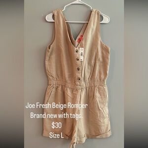Joe Fresh Beige Romper